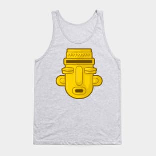 Ancient Colombian native human face Tank Top